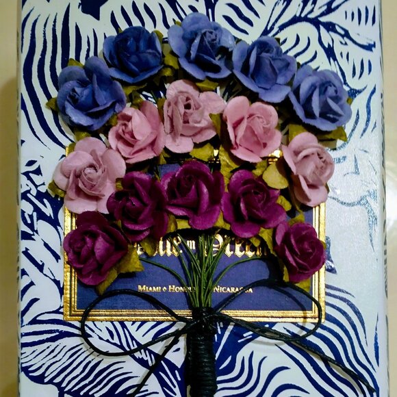 Suenos de Saundra Upcycled Collection, RARE Blue in Green Cigar Box, Home Decor - Picture 9 of 10